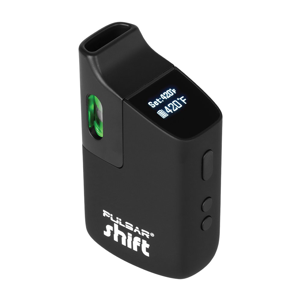 Pulsar Shift Dry Herb Vaporizer | Light & Digital Screen View