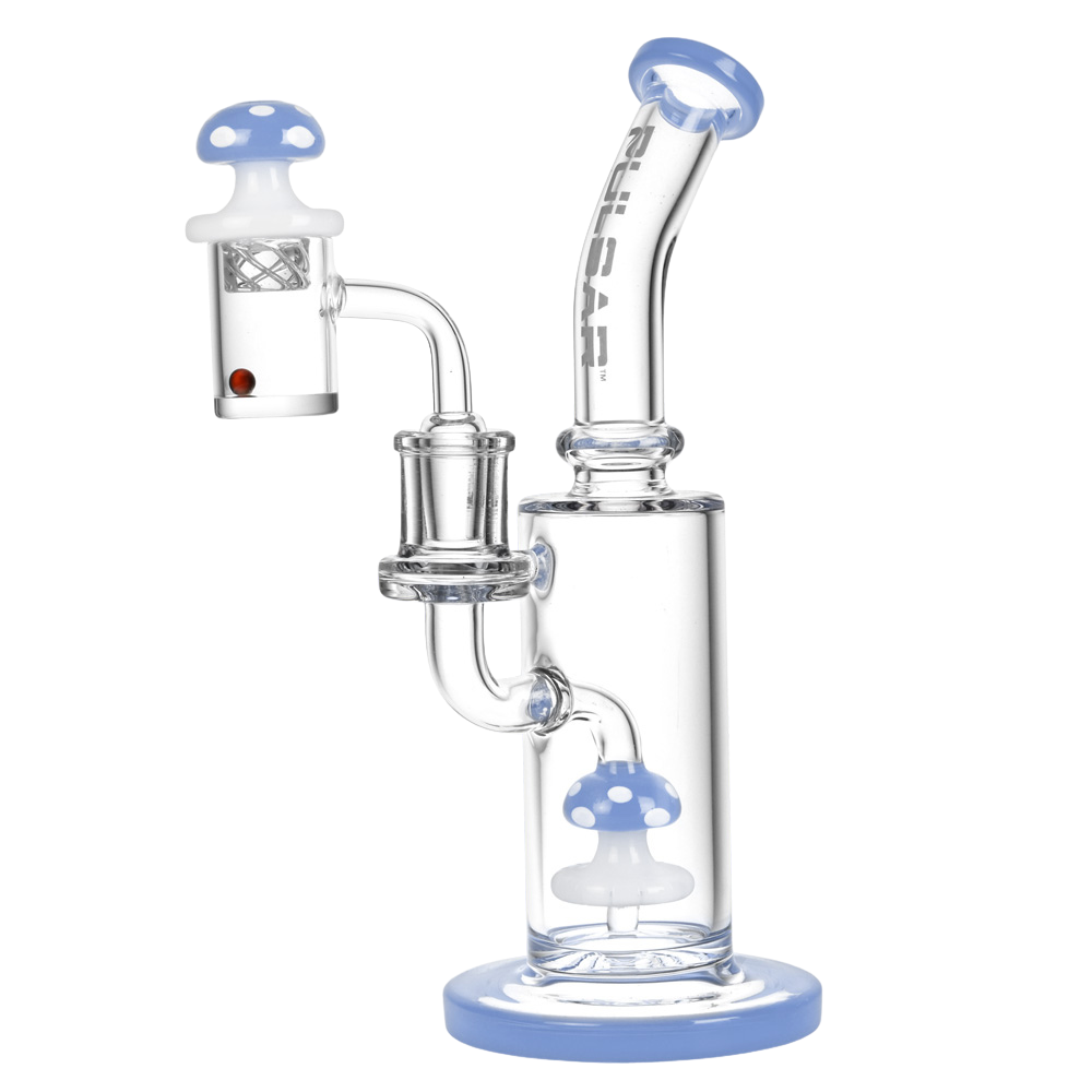 Pulsar Shroom Dab Rig Set | Blue