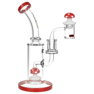 Pulsar Shroom Dab Rig Set | Red