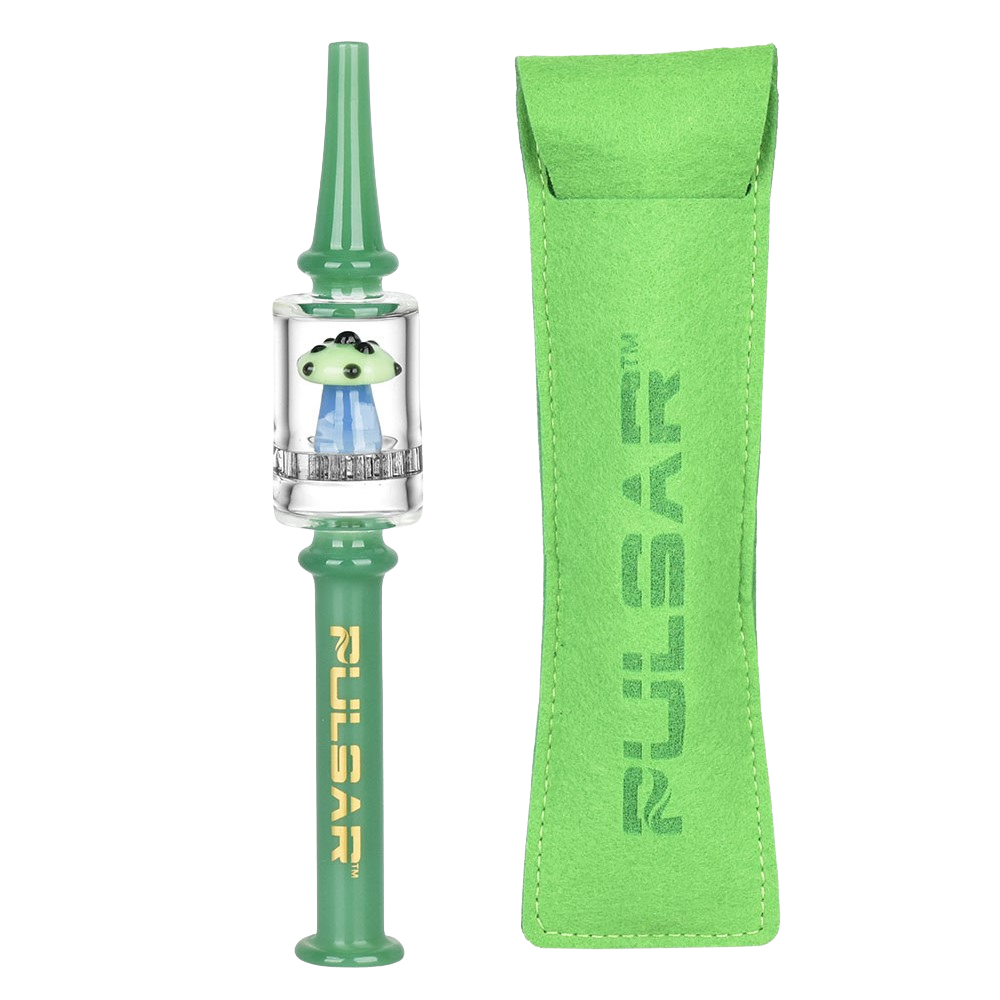 Pulsar Shroom Diffuser Dab Straw | Green