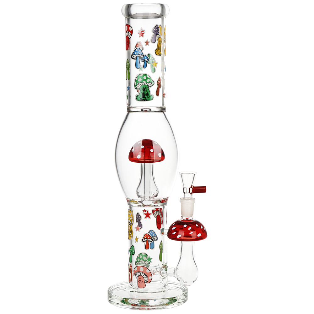 Pulsar Shroom Shenanigans Tube Bong | Front View