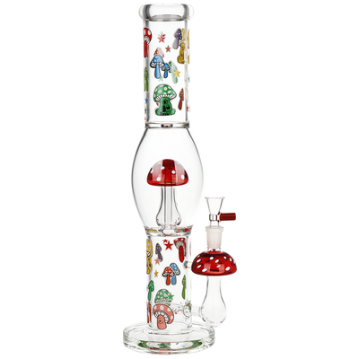 Pulsar Shroom Shenanigans Tube Bong | Front View