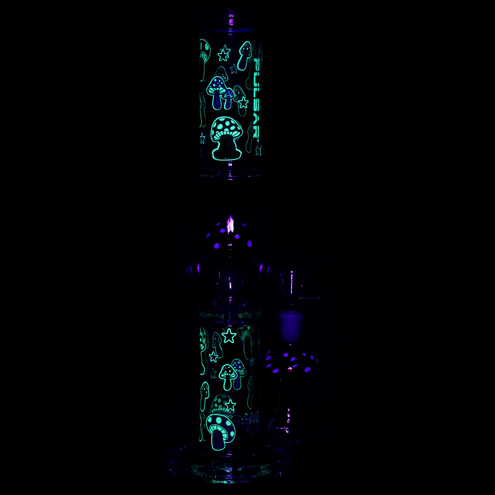 Pulsar Shroom Shenanigans Tube Bong | Glow In The Dark Accents