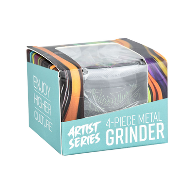 Pulsar Side Art Design Series Grinder | Leaf Mandala | Packaging