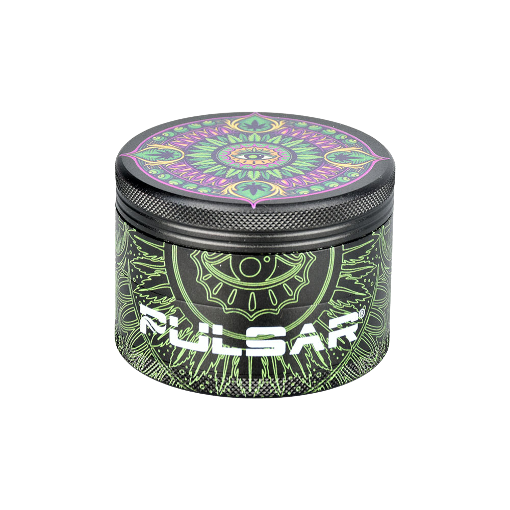 Pulsar Side Art Design Series Grinder | Leaf Mandala