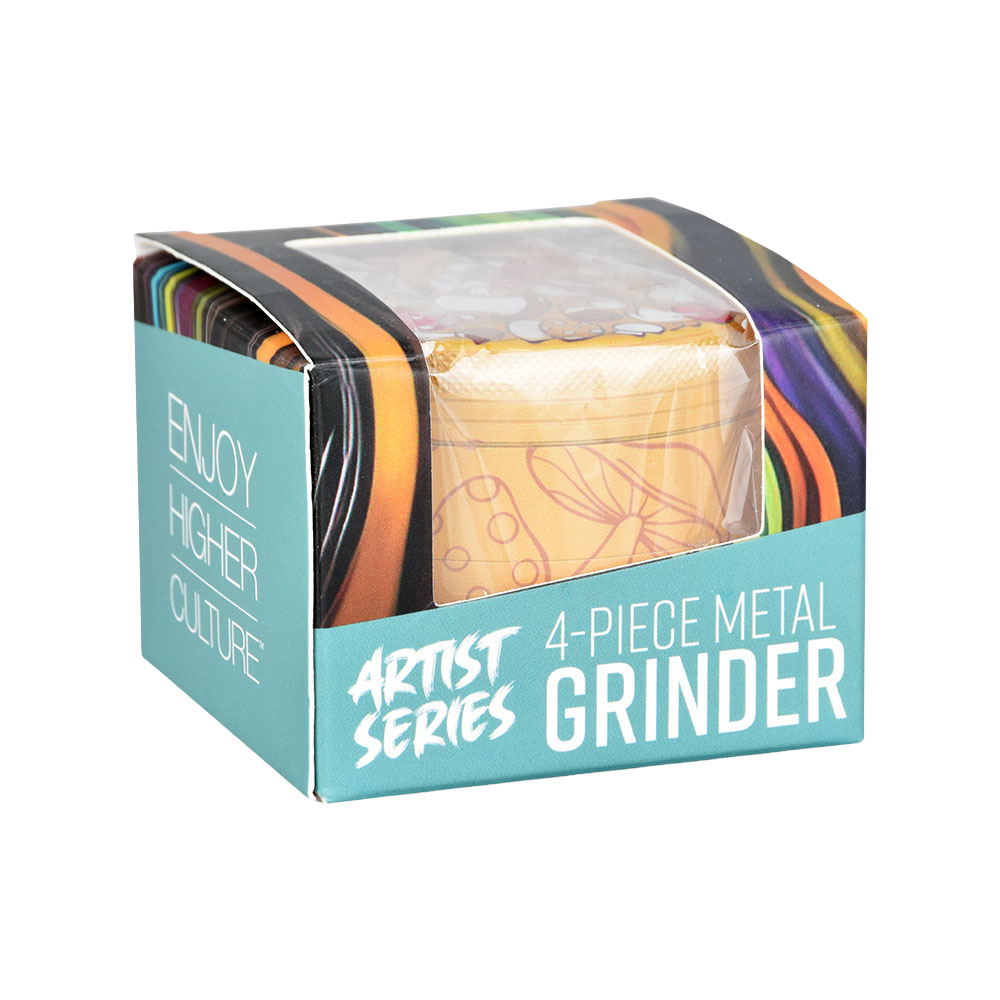 Pulsar Side Art Design Series Grinder | Mushroom Medley | Packaging