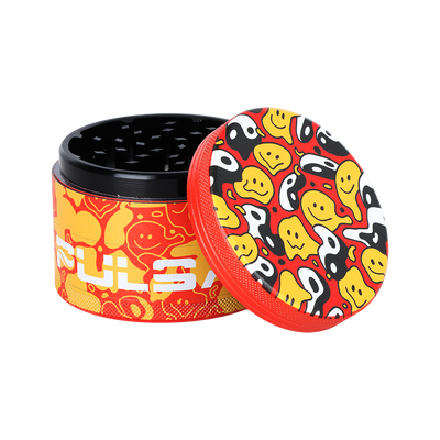 Pulsar Side Art Design Series Grinder | Yin Yang Y'all | Top Open View