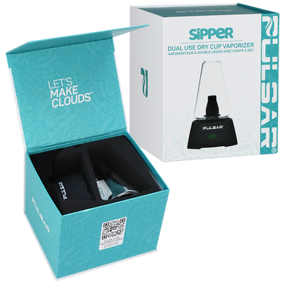 Pulsar Sipper Concentrate & 510 Cartridge Vaporizer | Dry Cup Edition | Packaging