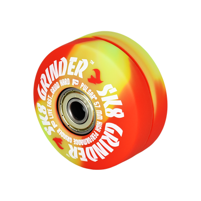 Pulsar SK8 Herb Grinder | UV Reactive Blazin' Flames