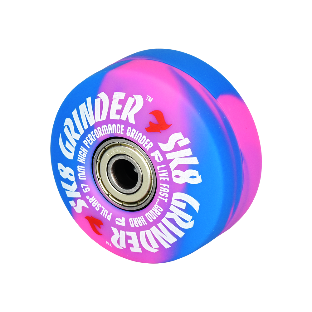 Pulsar SK8 Herb Grinder | UV Reactive Candy Kickflip