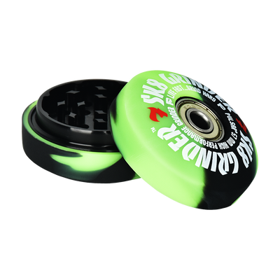 Pulsar SK8 Herb Grinder | UV Reactive Rollin' Slime | Open View