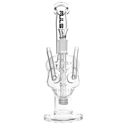 Pulsar Skull Fury Recycler Bong | Front View