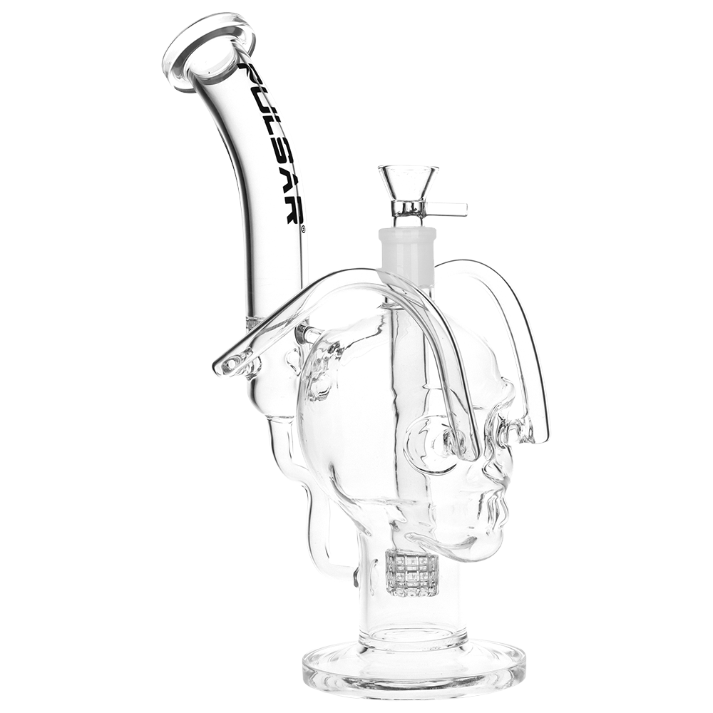 Pulsar Skull Fury Recycler Bong | Frontal Side View