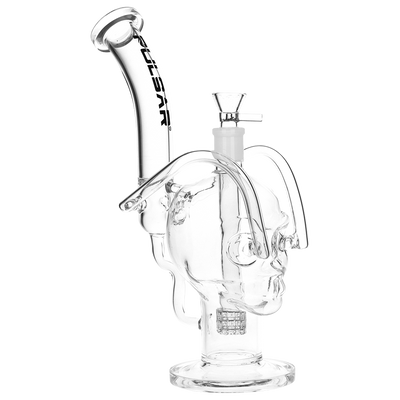 Pulsar Skull Fury Recycler Bong | Frontal Side View
