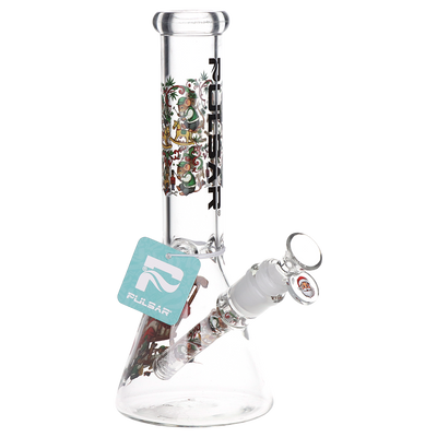Pulsar Sleepy Santa Beaker Bong | Front View with Tag