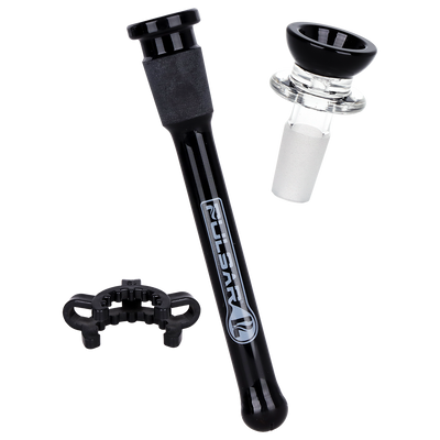 Pulsar Snatched Beaker Bong | Matching Downstem & Herb Slide