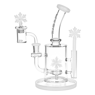 Pulsar Snowflake Dab Rig Set | Back View