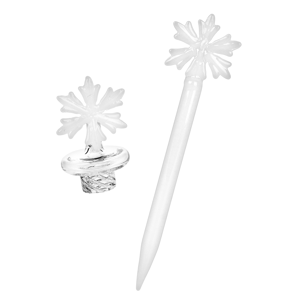 Pulsar Snowflake Dab Rig Set | Matching Carb Cap & Dab Tool
