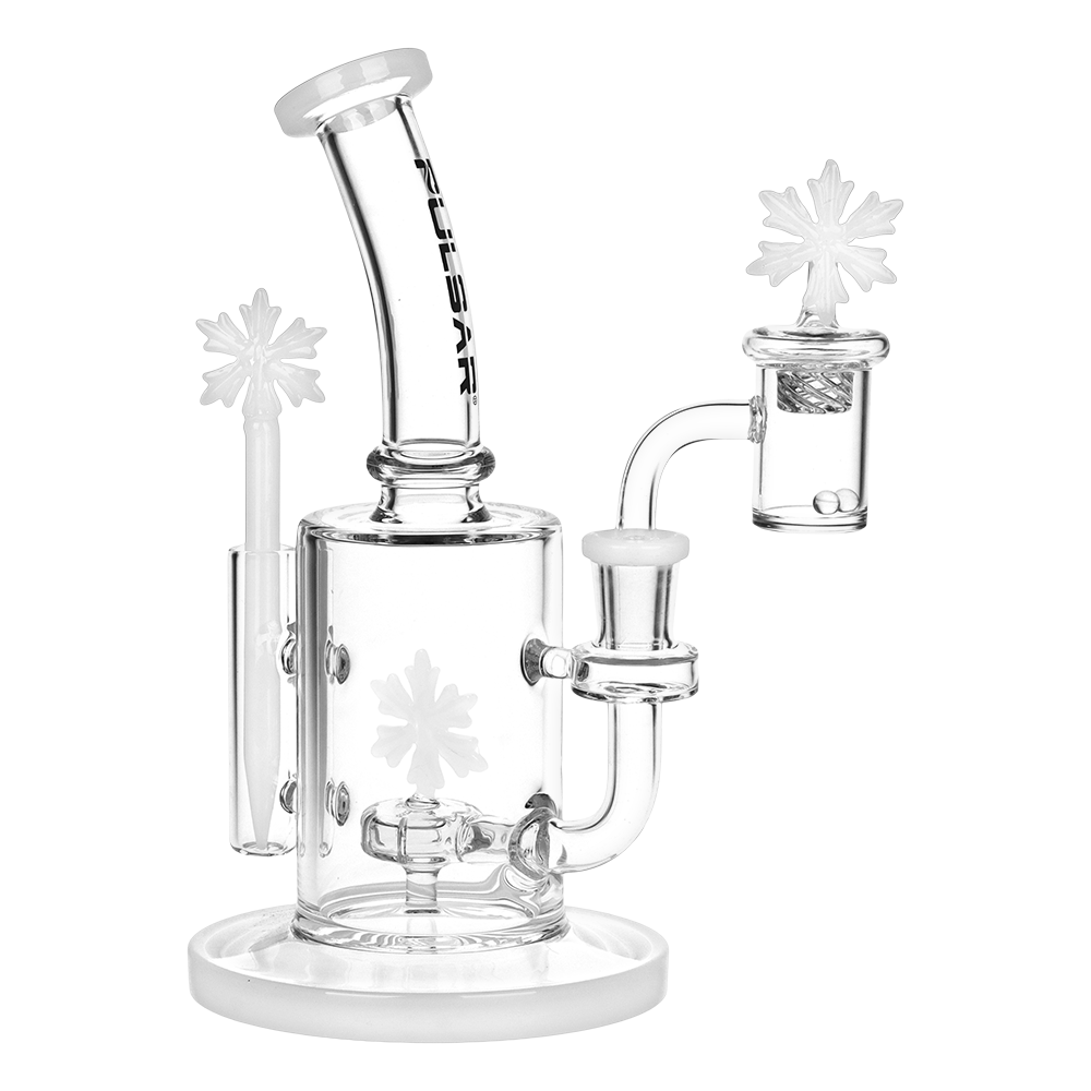 Pulsar Snowflake Dab Rig Set | Front View