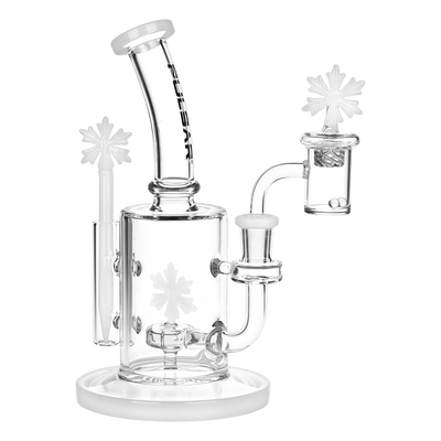 Pulsar Snowflake Dab Rig Set | Front View