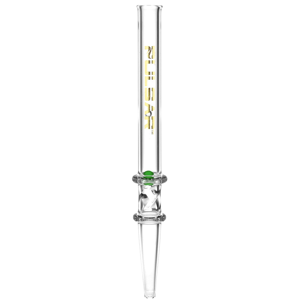 Pulsar Spin Pearl Quartz Dab Straw | Green