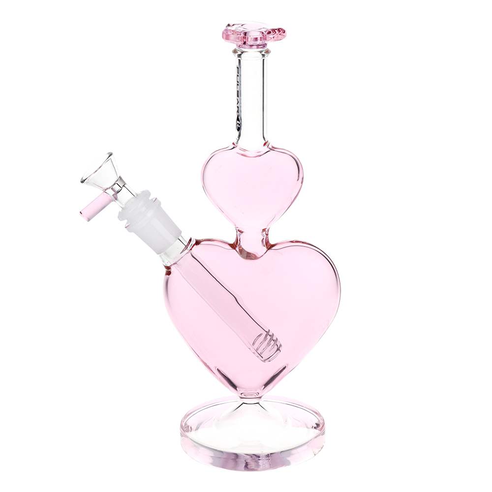 Pulsar Stacked Hearts Bong | Side View