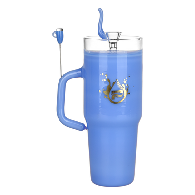 Pulsar Stonely Cup Bong | Blue | Back View