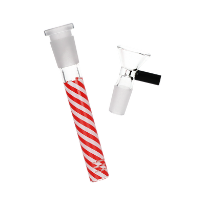 Pulsar Stoney Snowman Bubble Bong | Matching Downstem & Herb Slide