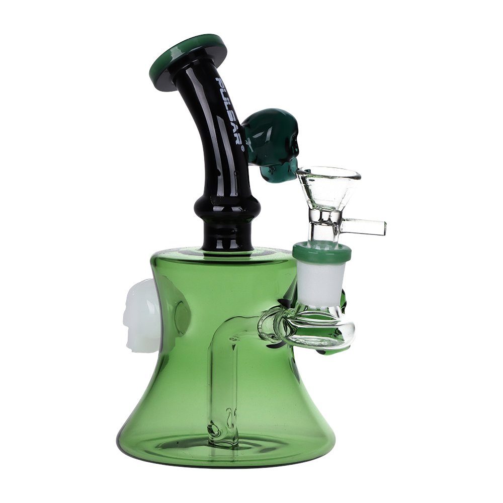 Pulsar Tri-Tone Skullz Bong | Front View