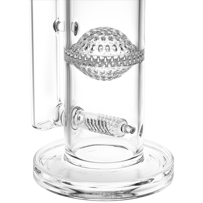 Pulsar Triple Perc Tower Straight Tube Bong | Close View