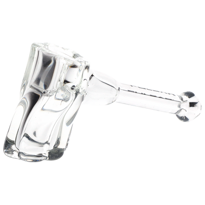Pulsar Twisted Pillar Hand Pipe | Side View with Carb Hole