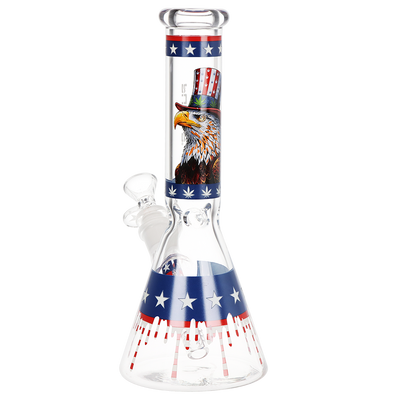 Pulsar Uncle Eagle Sam Beaker Bong | Back View