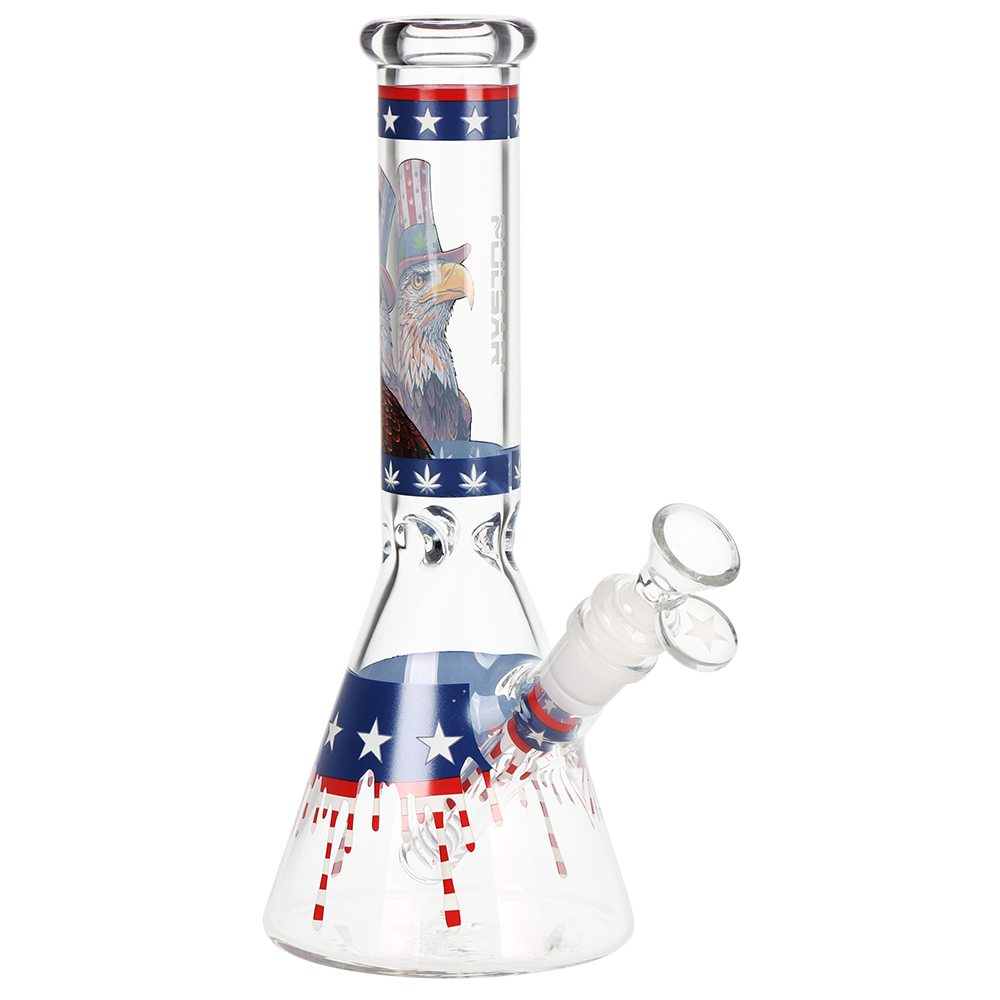 Pulsar Uncle Eagle Sam Beaker Bong | Front View