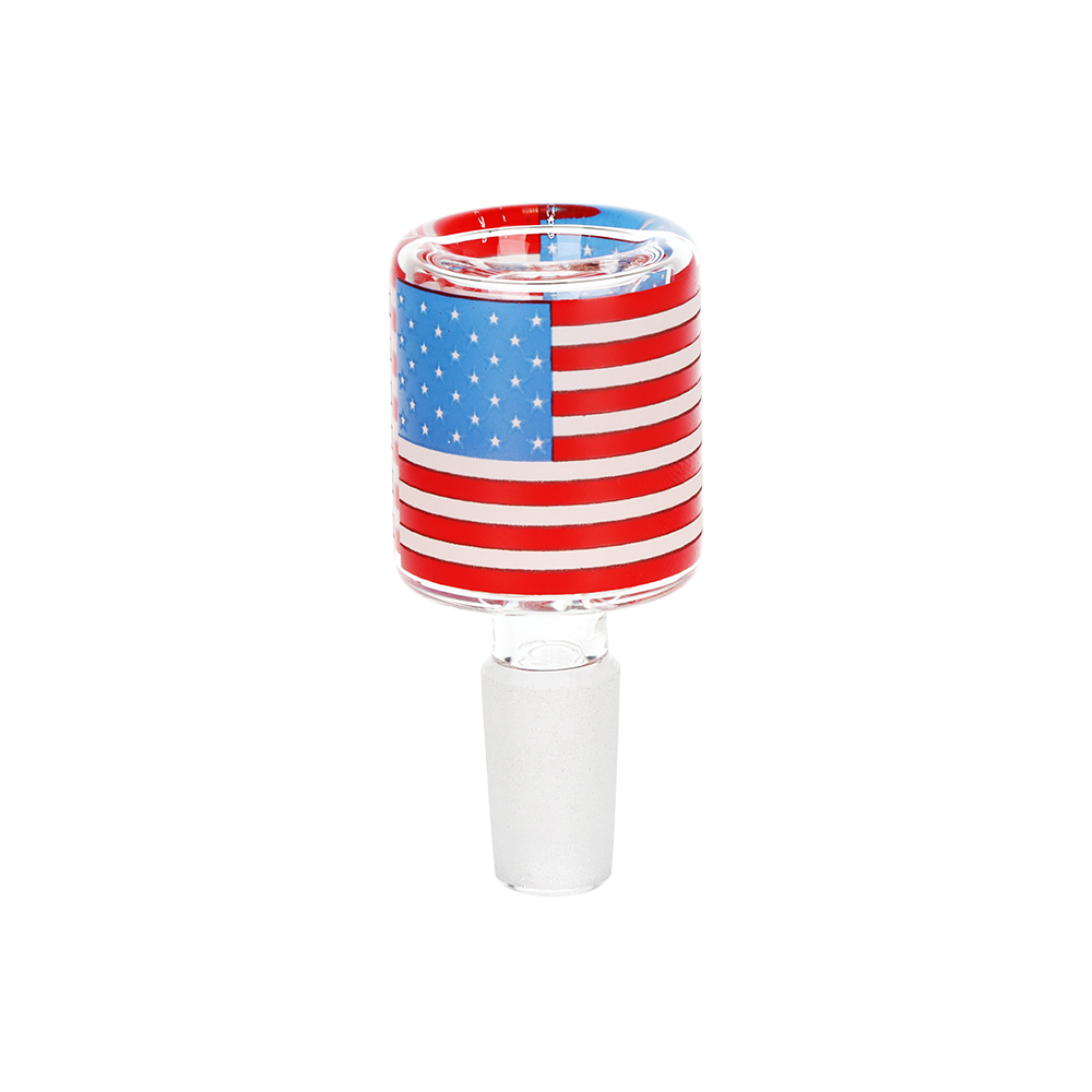 Pulsar USA Top Hat Bubble Bong | American Flag Herb Slide