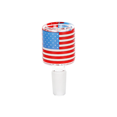 Pulsar USA Top Hat Bubble Bong | American Flag Herb Slide