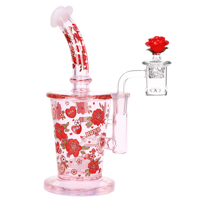Pulsar Valentine's Rose Dab Rig Set | Front View