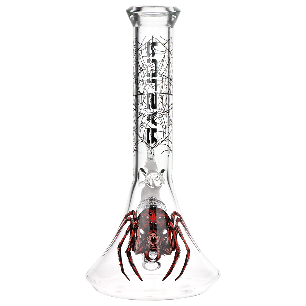 Pulsar Webs of Entanglement Flared Beaker Bong | Back View