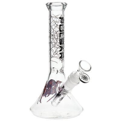 Pulsar Webs of Entanglement Flared Beaker Bong | Front View