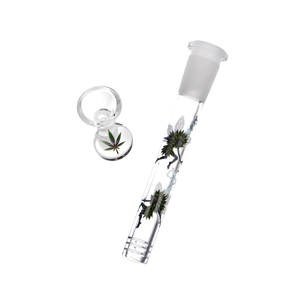 Pulsar Weed Imps Beaker Bong | Matching Downstem & Herb Slide