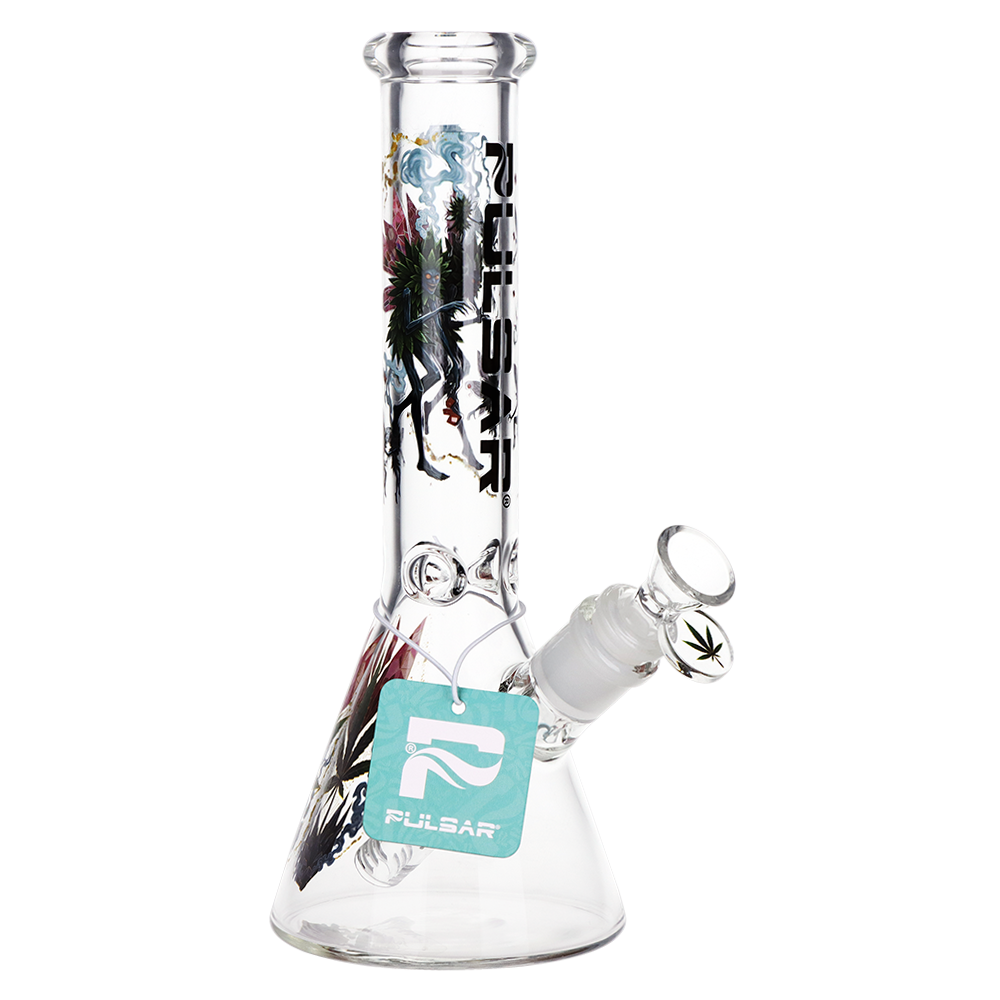 Pulsar Weed Imps Beaker Bong | Front View with Tag