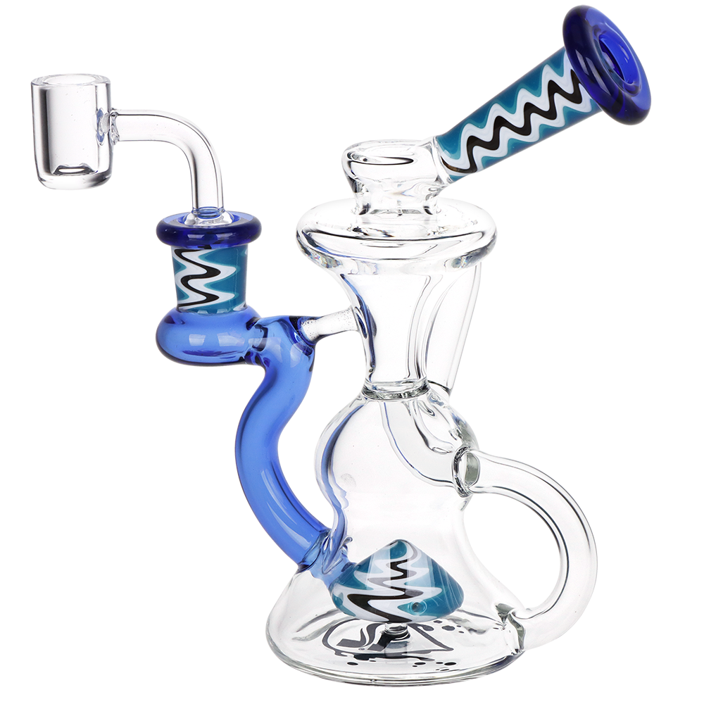 Pulsar Wig Wag Recycler Dab Rig Set | Mini Rig Side View