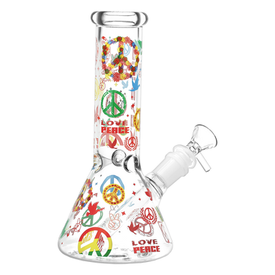 Pulsar World Peace Beaker Bong | Back View
