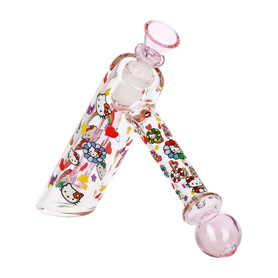Rainbow Kitty Hammer Bubbler | Back View
