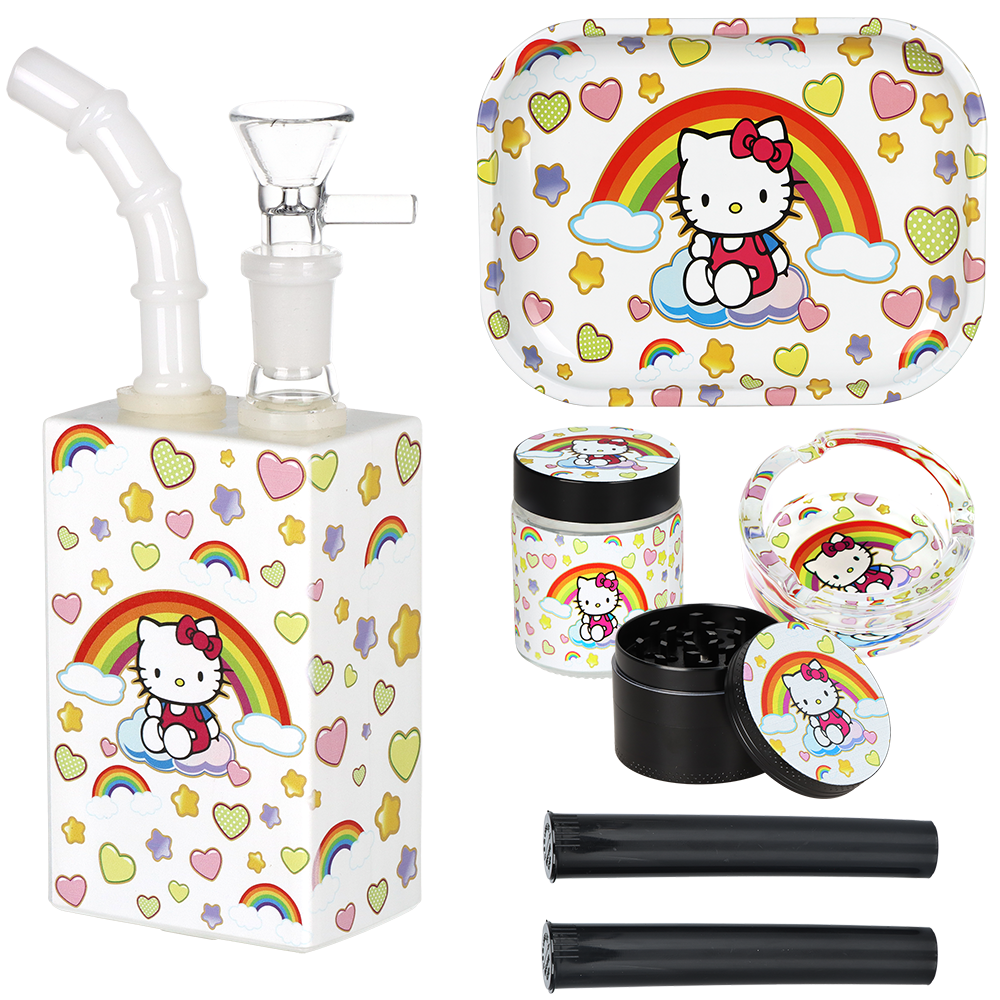 Rainbow Kitty Smoker's Travel Kit | Contents