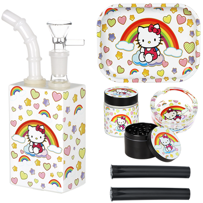 Rainbow Kitty Smoker's Travel Kit | Contents