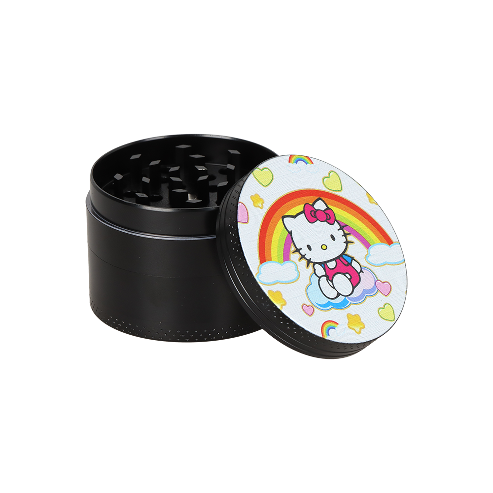 Rainbow Kitty Smoker's Travel Kit | 4 Piece Grinder