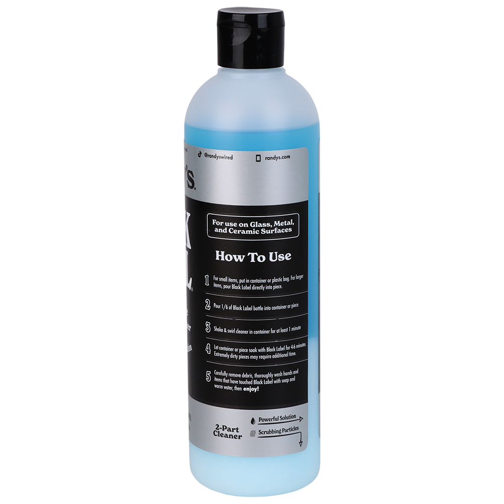 Randy's Black Label Glass, Metal & Ceramic Cleaner | Back View