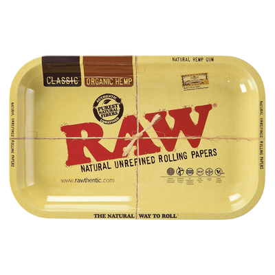 RAW Aluminum High Sided Rolling Tray | Medium