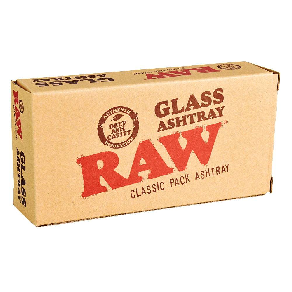 RAW Classic Pack Glass Ashtray | Packaging