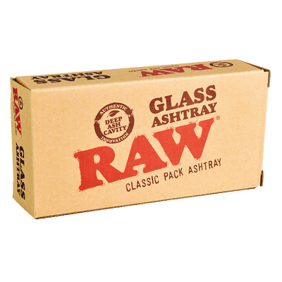 RAW Classic Pack Glass Ashtray | Packaging